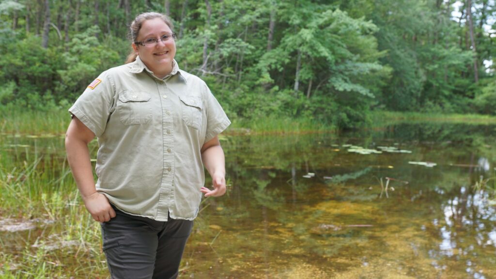 Meghan Yovankin standing outside