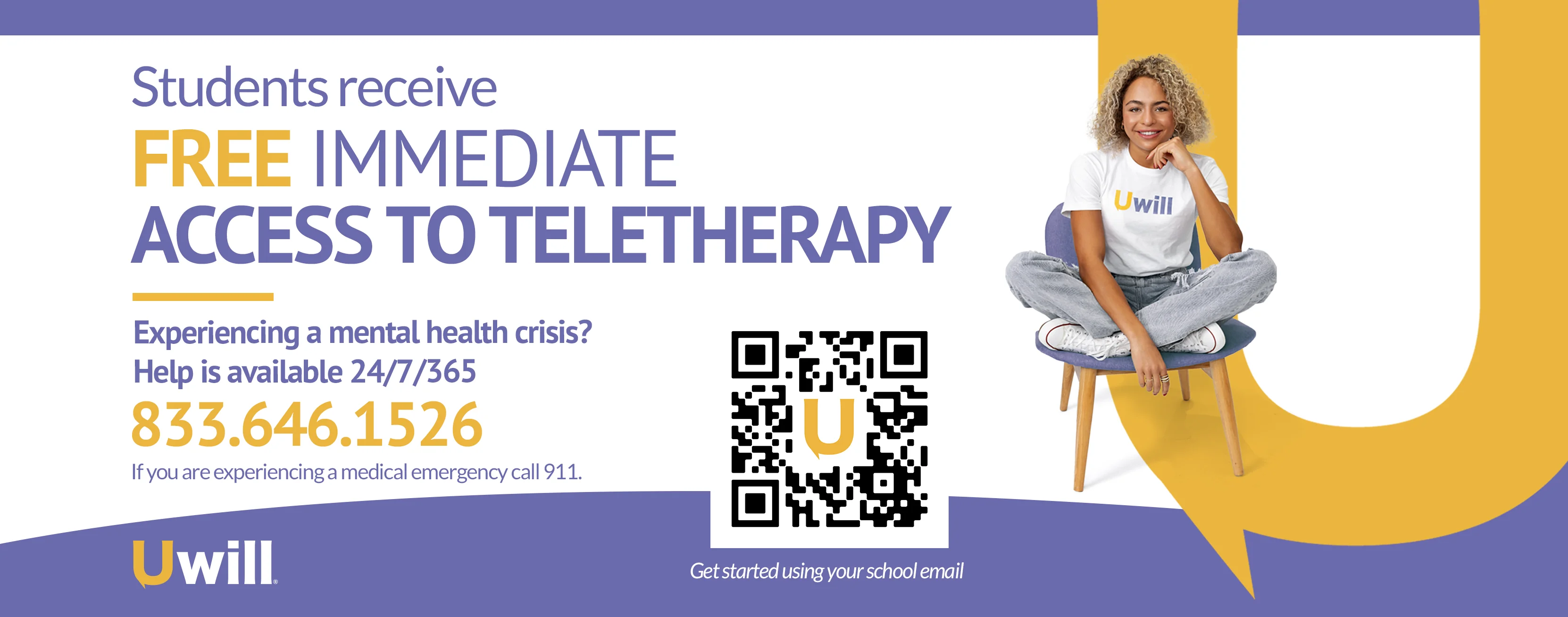 Contact UWill for immediate access to therapy